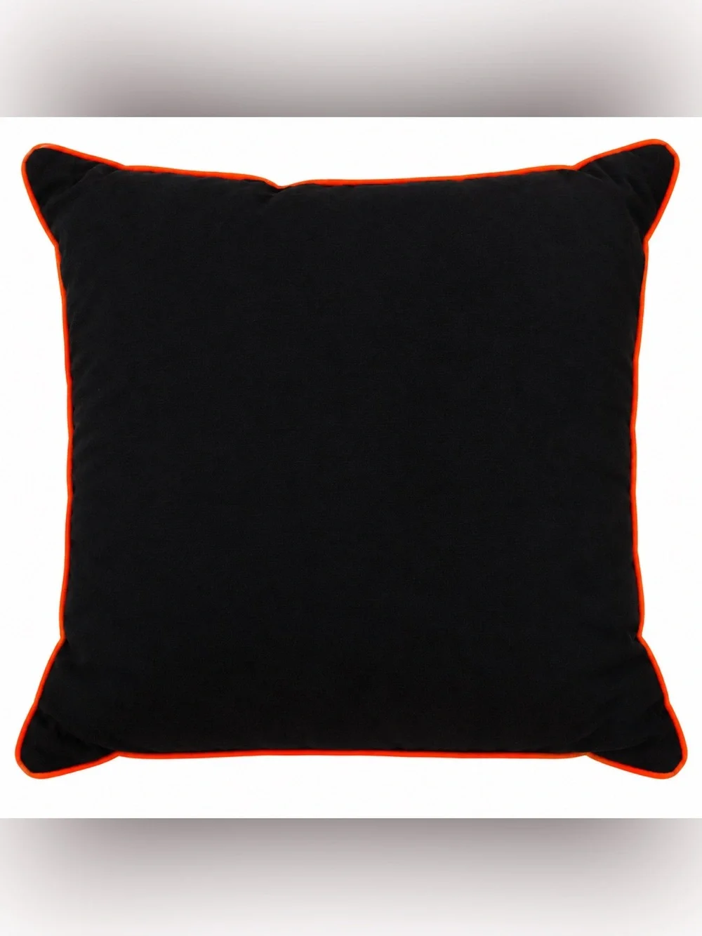 Kohl’s Halloween Ghost Boo Embroidered Throw Pillow 16x16 Black Orange